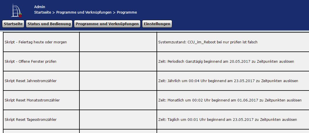 Logiksammlung mit Homematic Logiksammlung mit Homematic