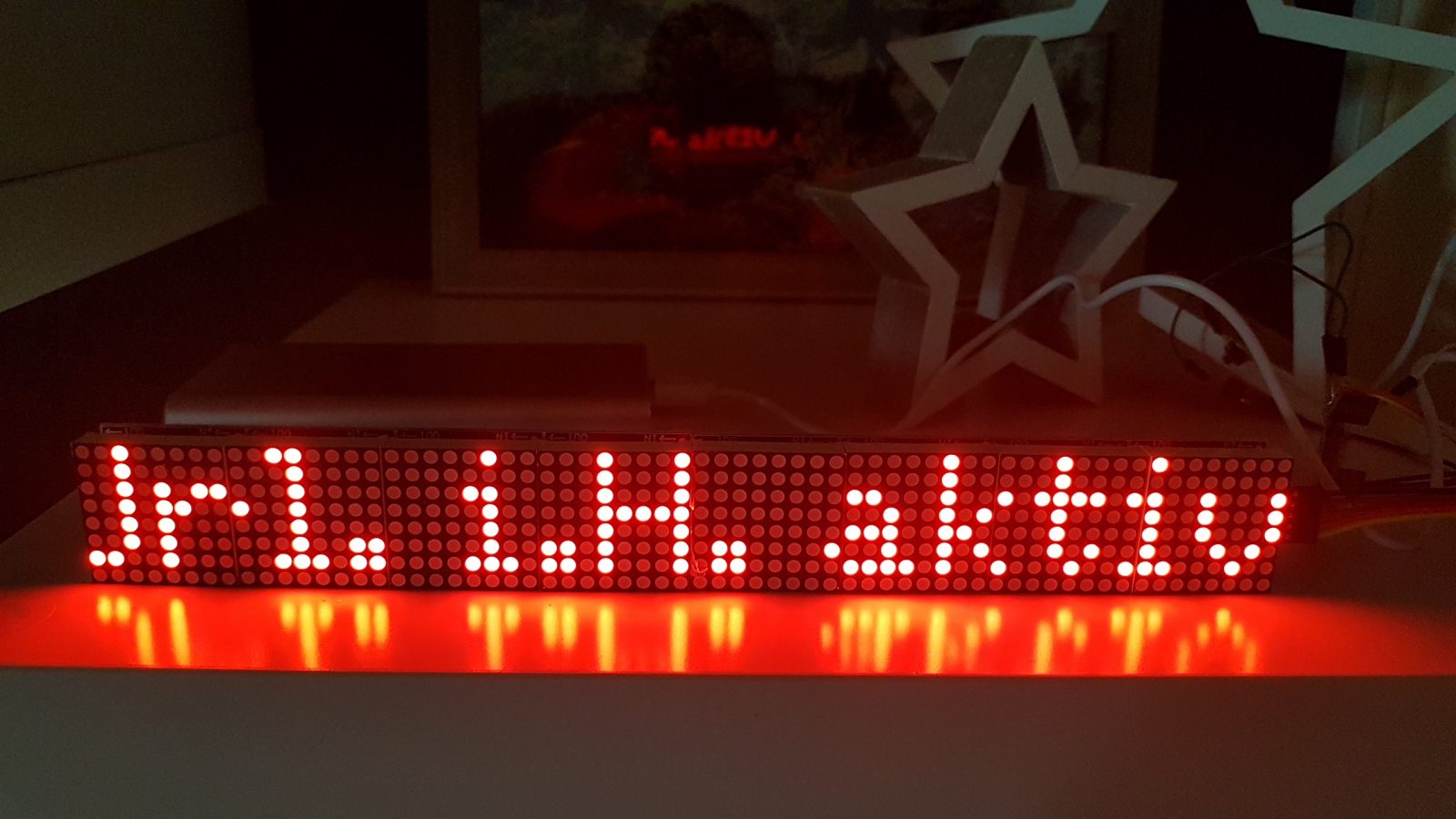 Matrix Display für Homematic im Nachbau