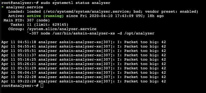 AskSin Analyzer XS auf lxc unter Proxmox
